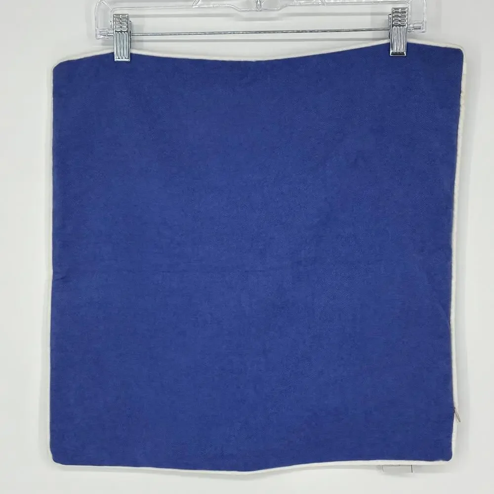 Mike & Co. Blue & White Snowflake Design Pillow Cover